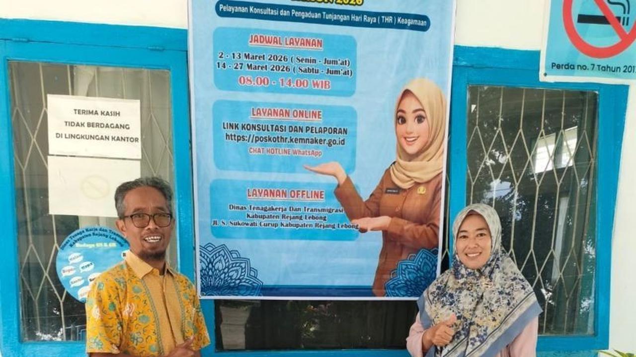 Disnakertrans Rejang Lebong Buka Posko Pengaduan THR 2026, Pastikan Hak Pekerja Terpenuhi
