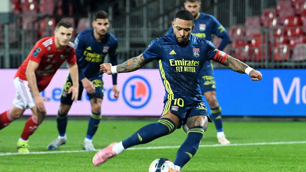 FOTO: Kalahkan Brest 3-2, Lyon Gusur Lille dari Puncak Klasemen - Memphis Depay