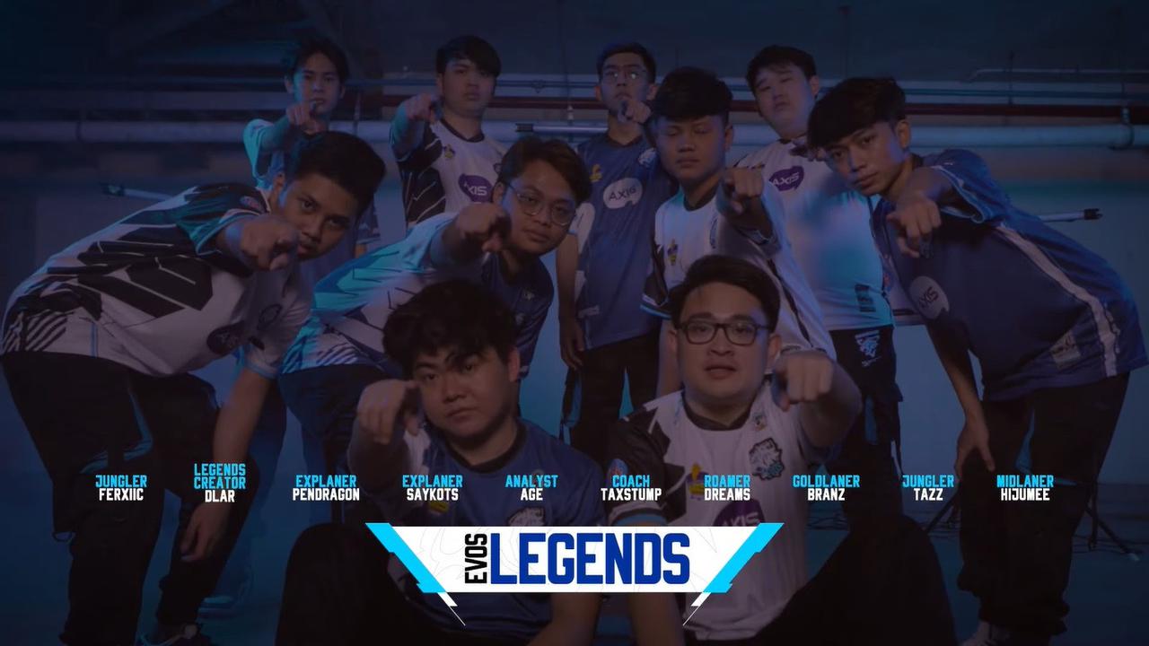 Roster Evos Legends untuk MPL Indonesia Season 11 (YouTube EVOS TV)
