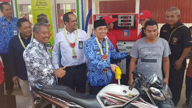 SPBU kompak BBM satu harga di Loksado ini merupakan titik ke-96 dari total 160 titik yang ditargetkan pemerintah hingga akhir tahun 2019. Dok Pertamina.