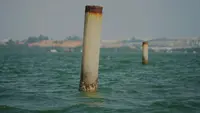 Misteri Pancang-Pancang Beton Laut Batam