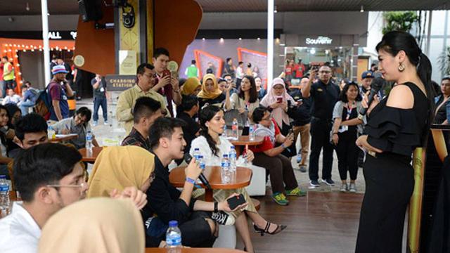 Intip Kemeriahan Launching Es Krim Premium Gold Ribbon di JFF 2019