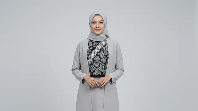 Model Gamis Batik Hijab Modern Model Cardy by Gemini