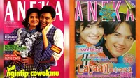 6 Foto Jadul Cut Tari Jadi Model Majalah 90-an Bareng Artis Lain, Curi Perhatian (IG/happymemories85)