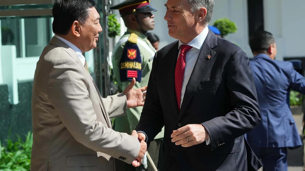 FOTO: Menhan Sjafrie Sambut Wakil Perdana Menteri Australia di Jakarta