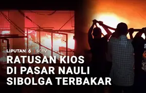 Ratusan Kios di Pasar Nauli Sibolga Terbakar