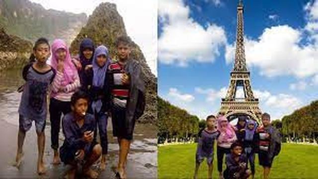 6 Editan Foto ala Orang Indonesia di Paris Ini Bikin Ngakak