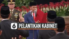 Presiden Jokowi resmi melantik jajaran menteri dan pejabat setingkat menteri di Kabinet Indonesia Maju.