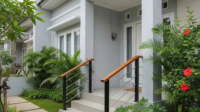 Tangga dengan Railing