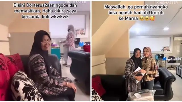 Momen Anak Beri Kejutan Umroh untuk Ibunda, Awalnya Ajak Jalan Berakhir Nangis Haru