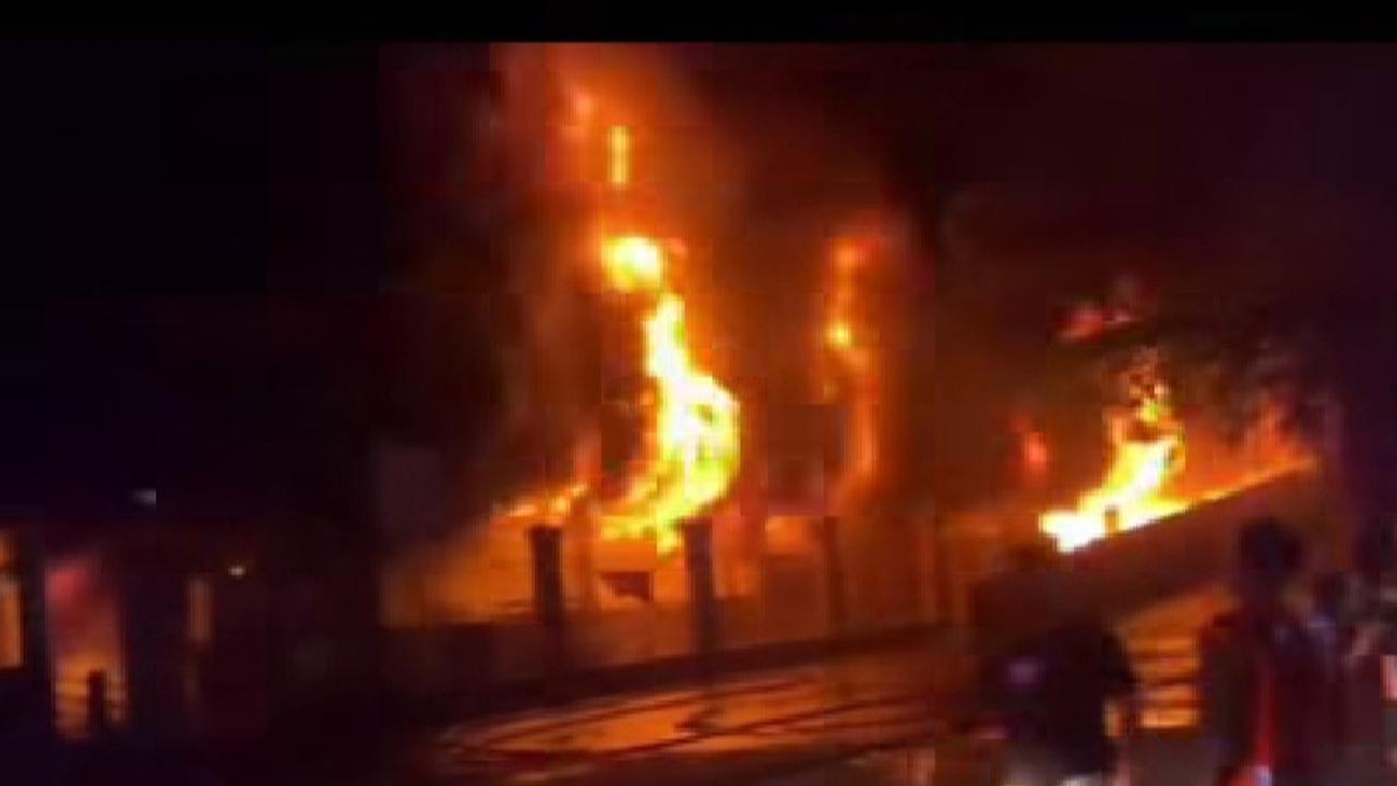 Menjelang Subuh, Pasar Kota Wonogiri Terbakar Hebat