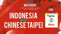 Timnas Indonesia Vs Chinese Taipei. (Bola.com/Wiwig Prayugi)