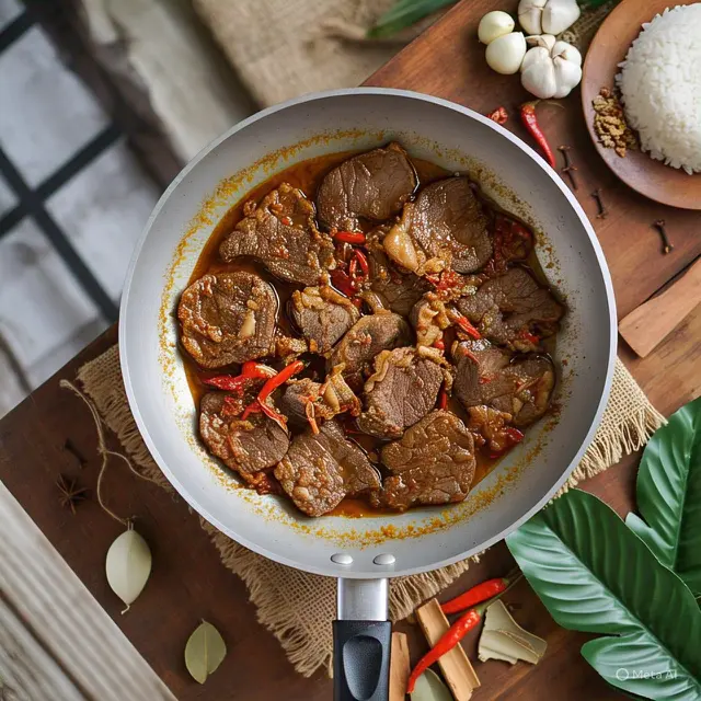 Sajian rica-rica daging sapi