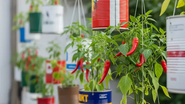 Model Kebun Cabai Gantung di Lahan Sempit