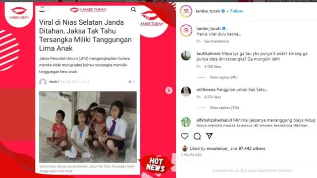Janda Lima Anak Ditahan Polisi di Nias Selatan, Warganet Colek Kak Seto di Media Sosial
