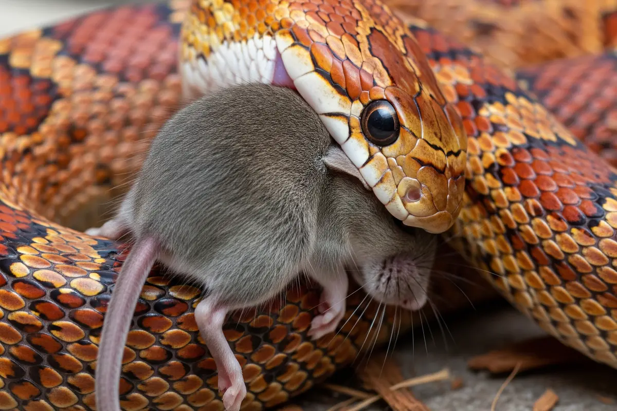 Ular makan tikus
