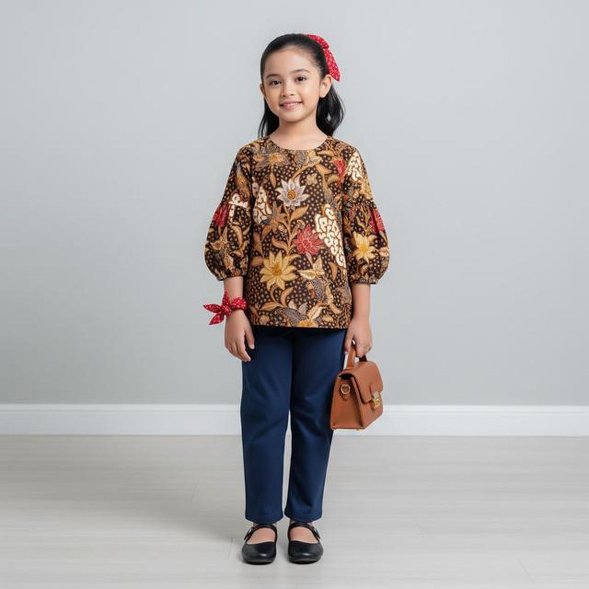 8 Model Atasan Batik Anak Perempuan yang Stylih, Manis untuk Acara Formal Keluarga