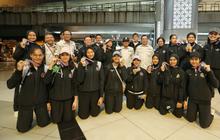FOTO: Jadi Runner Up Princess Cup 2024, Timnas Voli Putri Indonesia U-18 Dapat Sambutan Hangat
