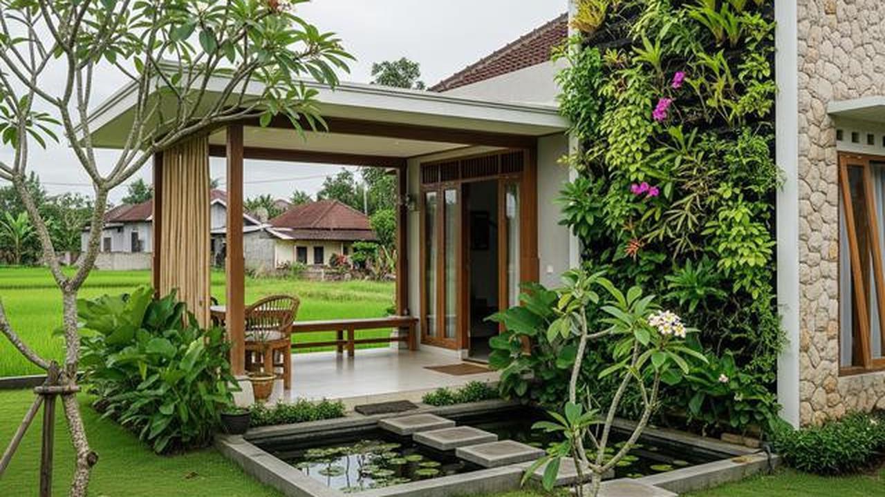 9 Inspirasi Rumah Kampung Modern dengan Halaman Hijau, Adem dan Estetis