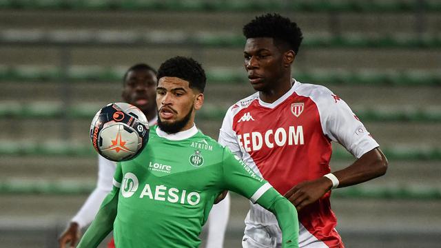 FOTO: Menang Telak 4-0 atas Saint-Etienne, AS Monaco Ramaikan Persaingan di Papan Atas - Mahdi Camara; Aurelien Tchouameni