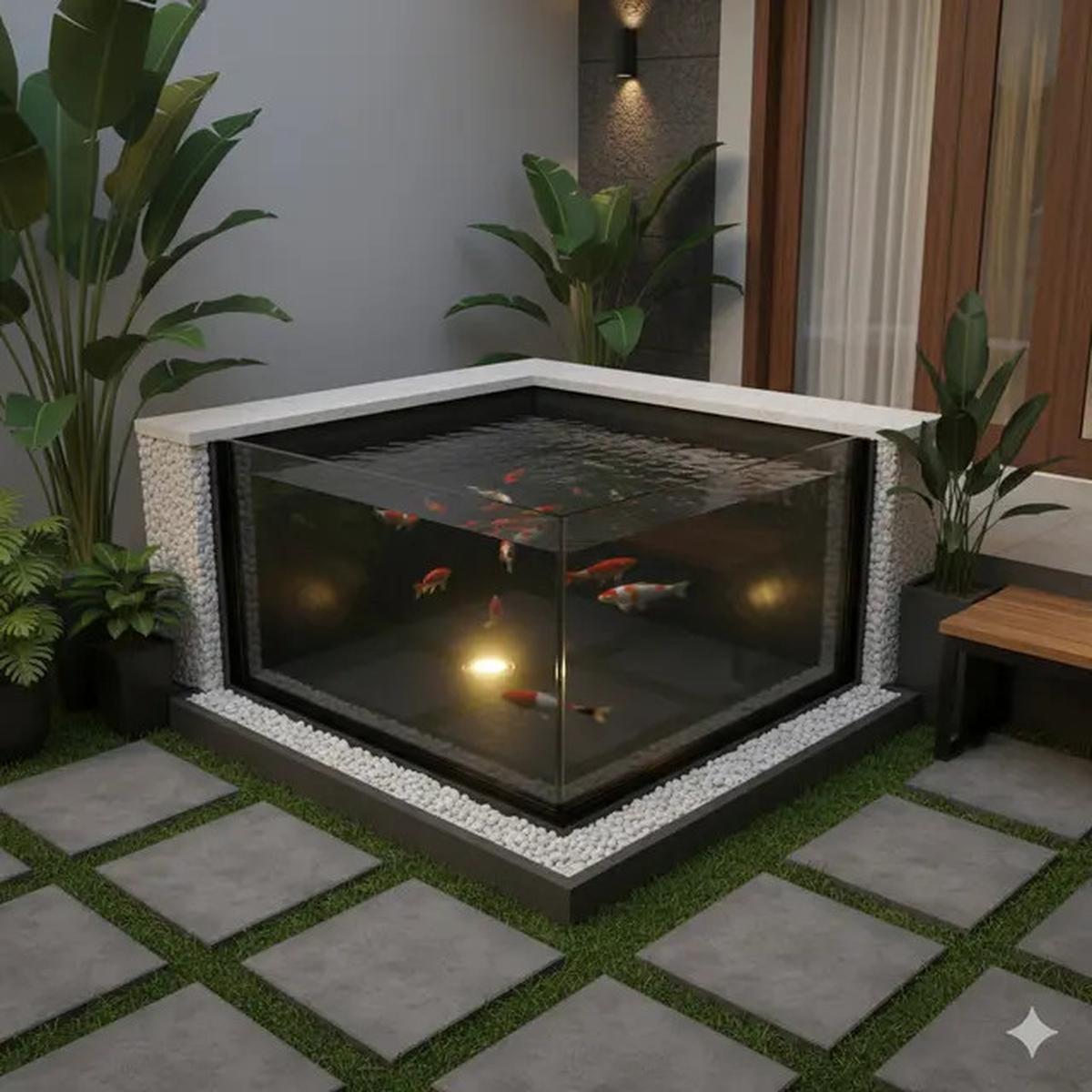 10 Model Kolam Ikan Mini untuk Taman Sempit, Pojokan Rumah Jadi Adem