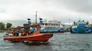 Untuk diketahui, KMP Tunu Pratama Jaya dinyatakan tenggelam di Selat Bali, Rabu (2/7/2025) malam. (Dicky Bisinglasi/AFP)
