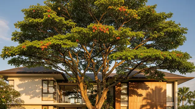 Pohon Ketapang Kencana (Terminalia mantaly)