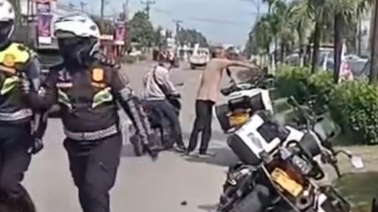 Penjelasan Polisi soal PJR Ditlantas Polda Sumut Viral Ugal-Ugalan Tabrak Lansia di Medan