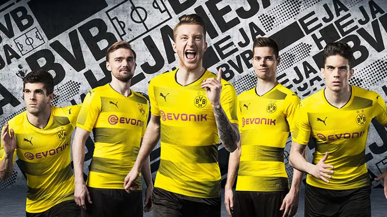 Jersey anyar Borussia Dortmund untuk musim 2017-2018. (Sky Sports). 