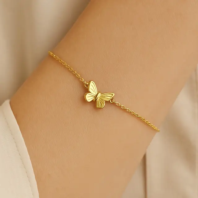 Model Gelang Kupu-Kupu Emas