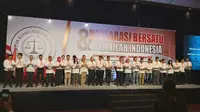 43 asosiasi dunia usaha yang tergabung Forum Komunikasi Asosiasi Pengusaha (Forkas) Jawa Timur menggelar deklarasi bertema Bersatu dan Damailah Indonesia. (Foto: Liputan6.com/Dian Kurniawan)