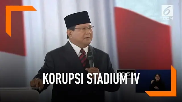 VIDEO: Prabowo Sebut Korupsi di Indonesia Sudah Stadium IV