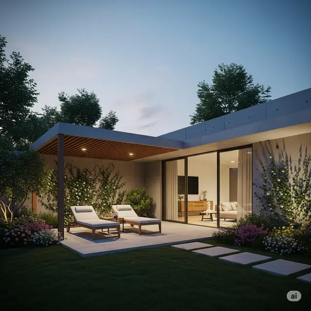 17 Model Dak Cor Teras Depan Rumah Modern dan Minimalis
