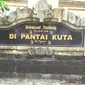 Pintu masuk Pantai Kuta Bali, salah satu destinasi wisata teramai tempat wisatawan melewatkan Malam Tahun Baru.(Dok Kori Sofianty)