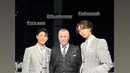Eric Nam bersama Johnny NCT dan Thom Browne di peragaan busana Thom Browne di New York Fashion Week 2023. (Instagram/ ericnam)