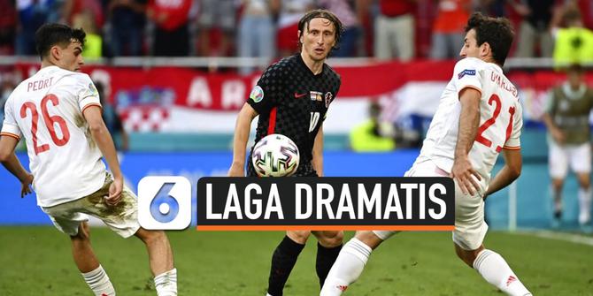VIDEO: Spanyol Melaju ke Perempat Final, Tumbangkan Kroasia 5-3