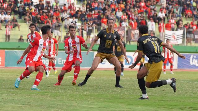 Malut United masih belum bisa menang di babak 12 besar Pegadaian Liga 2 2023/2024.