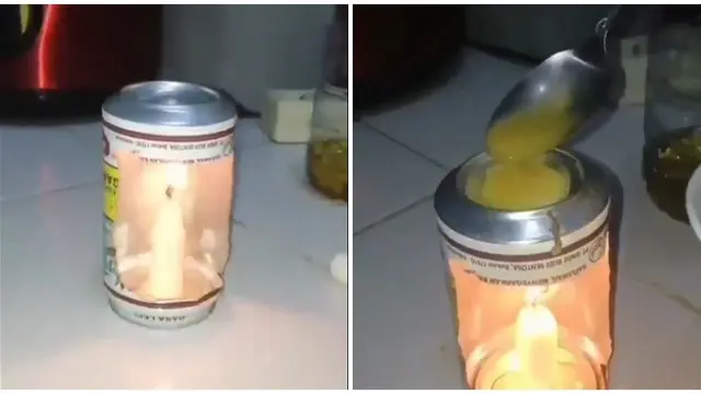 6 Potret Orang Masak Pakai Lilin Ini Bikin Geleng Kepala, Lama Nunggu Matang