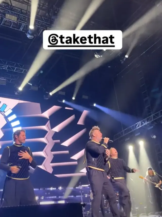 Konser Take That di Tennis Indoor Senayan Jakarta Pusat, Rabu (13/11/2024). (Instagram/ livewired)
