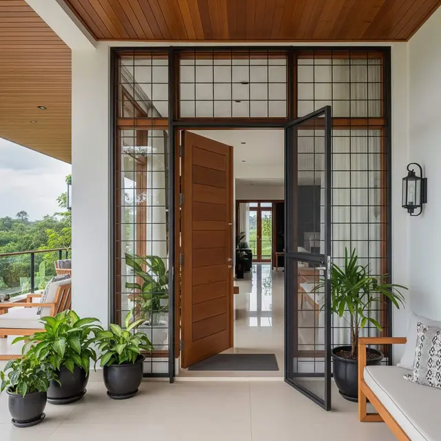 Model Teras Rumah dengan Sistem Pencegah Ular