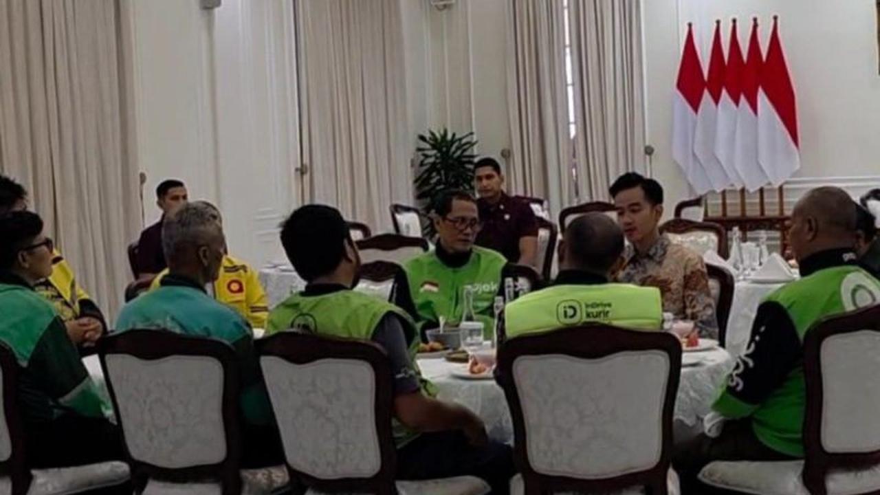 Gibran Dialog dengan Perwakilan Ojol di Istana Wapres, Dengarkan Aspirasi Langsung