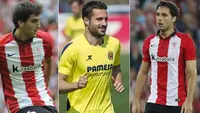 Dari kiri ke kanan: Mikel San Jose, Mario Gaspar, dan Xabier Etxeita, dipanggil masuk ke tim nasional Spanyol pada Senin (5/10/2015). (Marca)