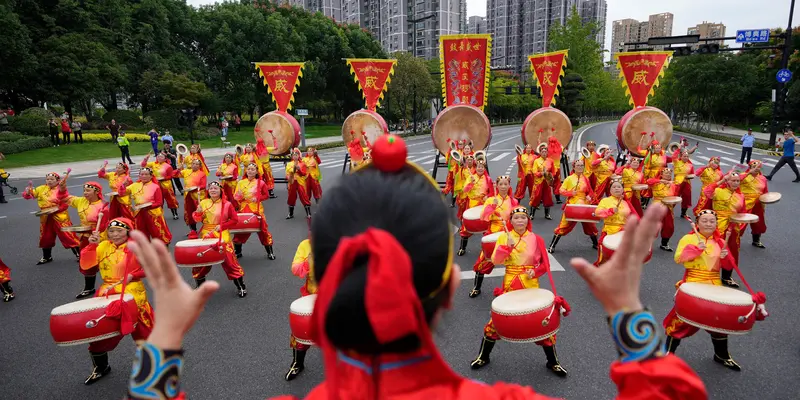 Kirab Obor Asian Games ke-19 Hangzhou