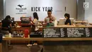 Sebuah kafe yang berada didalam Menara Kibar di Jakarta, Selasa (29/8). (Liputan6.com/Immanuel Antonius)