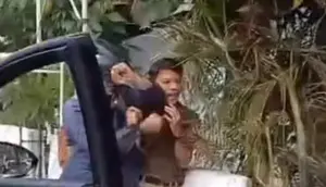 Viral Pemotor Piting Pemobil di Jagakarta Gara-gara Diklakson