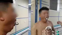 Ikuti Tantangan Nyeleneh, Pria Ini Malah Apes Bohlam Lampu Nyangkut di Mulutnya