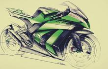 Intip desain full bodi Kawasaki Ninja ZX-10R, calon raja Superbike
