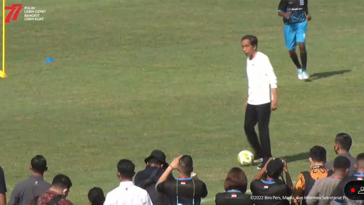Presiden Jokowi Resmikan Papua Football Academy (PFA), hari ini di Jayapura.
