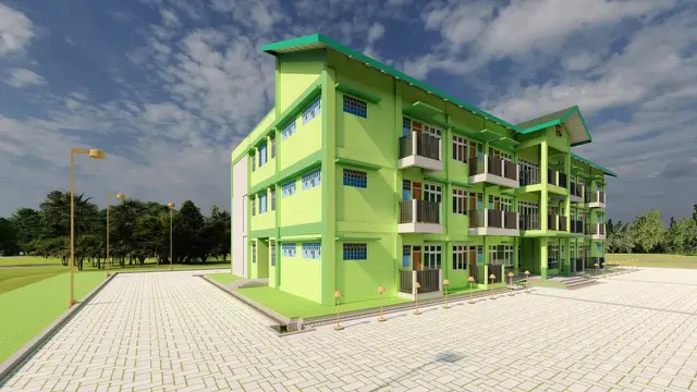 Kementerian PUPR membangun rusun mahasiswa di Universitas Abulyatama, Aceh Besar, Aceh senilai Rp 12,74 miliar. (Dok Kementerian PUPR)