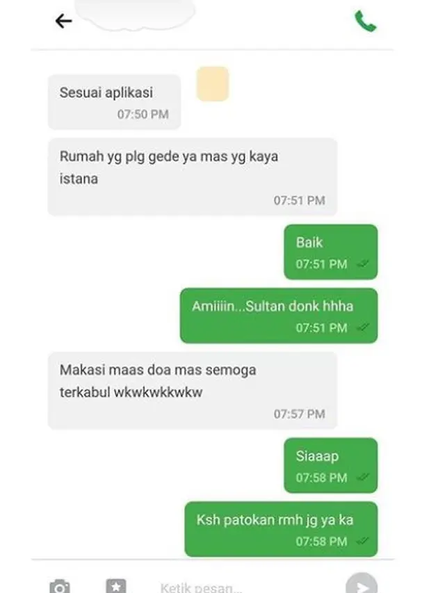 6 Chat Penumpang Jelaskan Lokasi Penjemputan ke Ojek Oline Ini Kocak